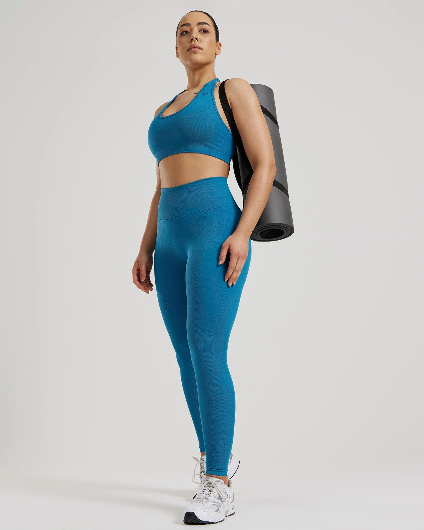 Motion Seamless Halter Bra | Peacock Blue - Image 6