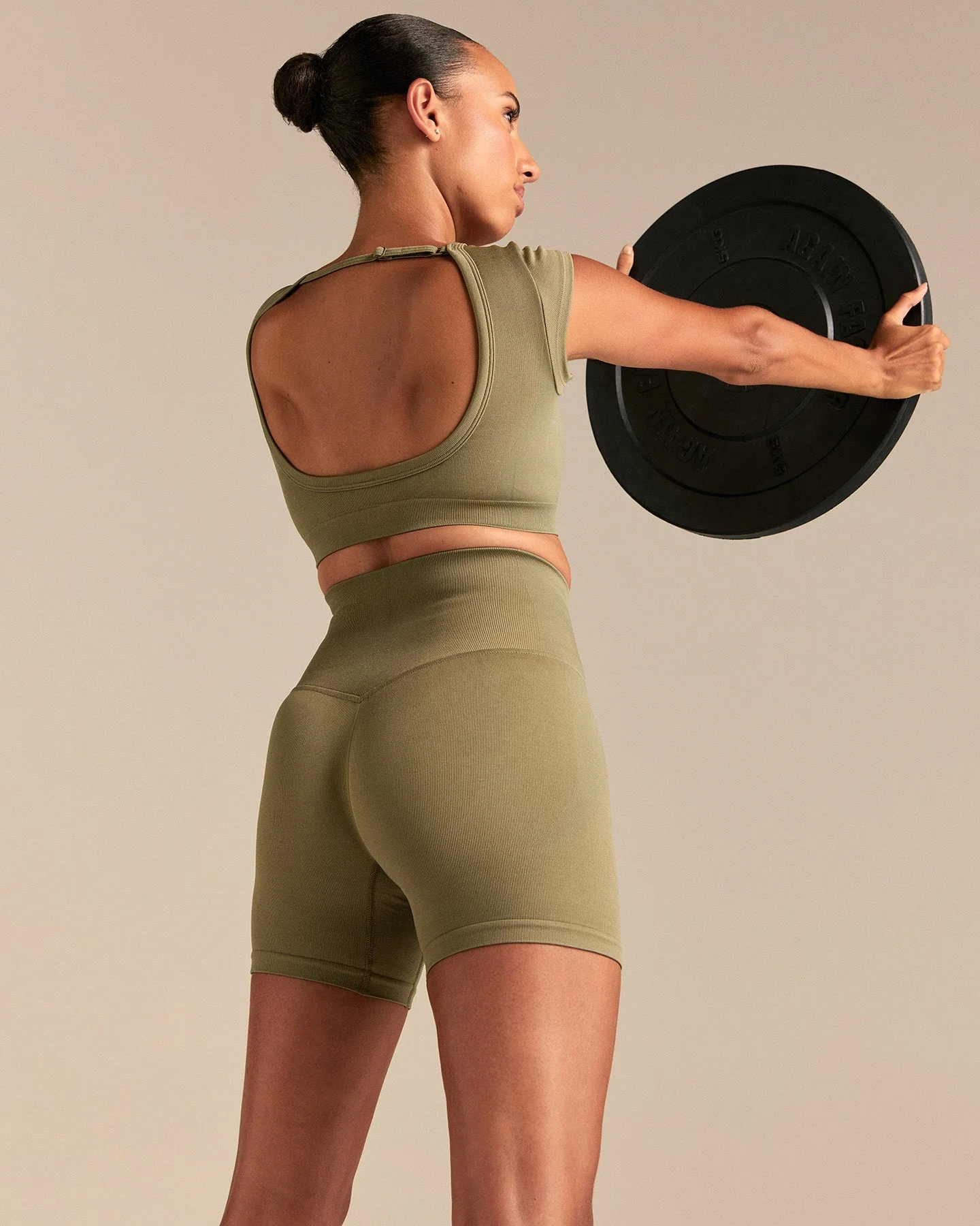 Motion Seamless Open Back Short Sleeve Crop Top | Willow - Image 7