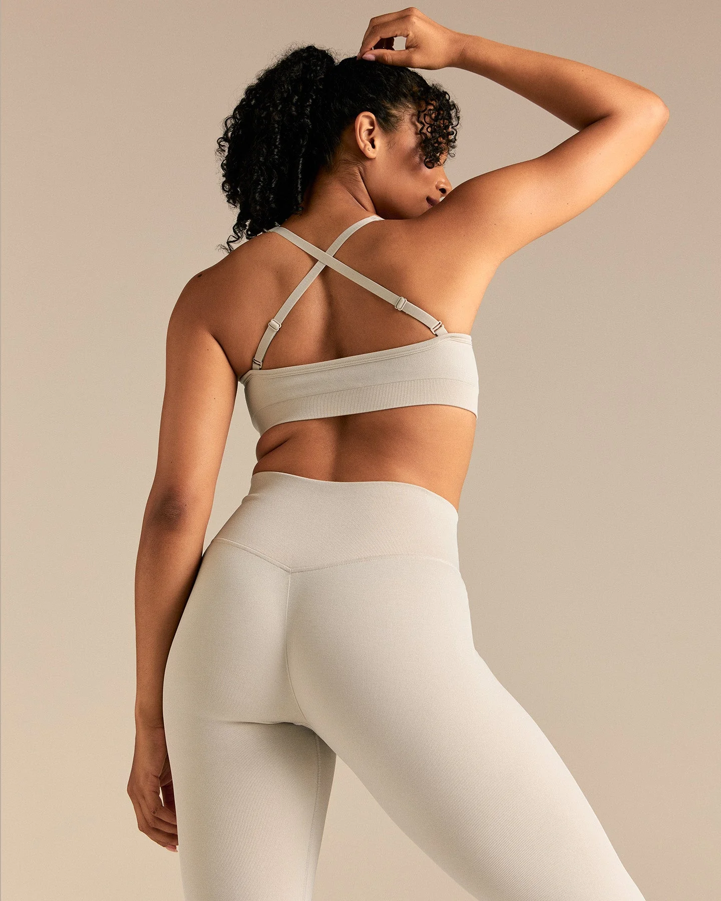 Motion Seamless Straight Neck Bra | Stone - Image 4