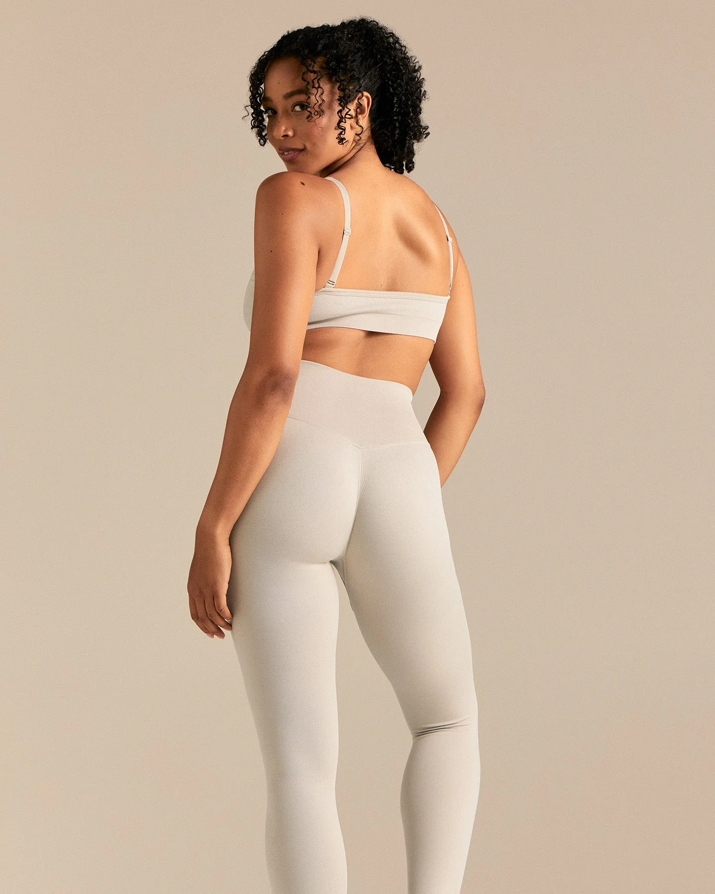 Motion Seamless Straight Neck Bra | Stone - Image 7