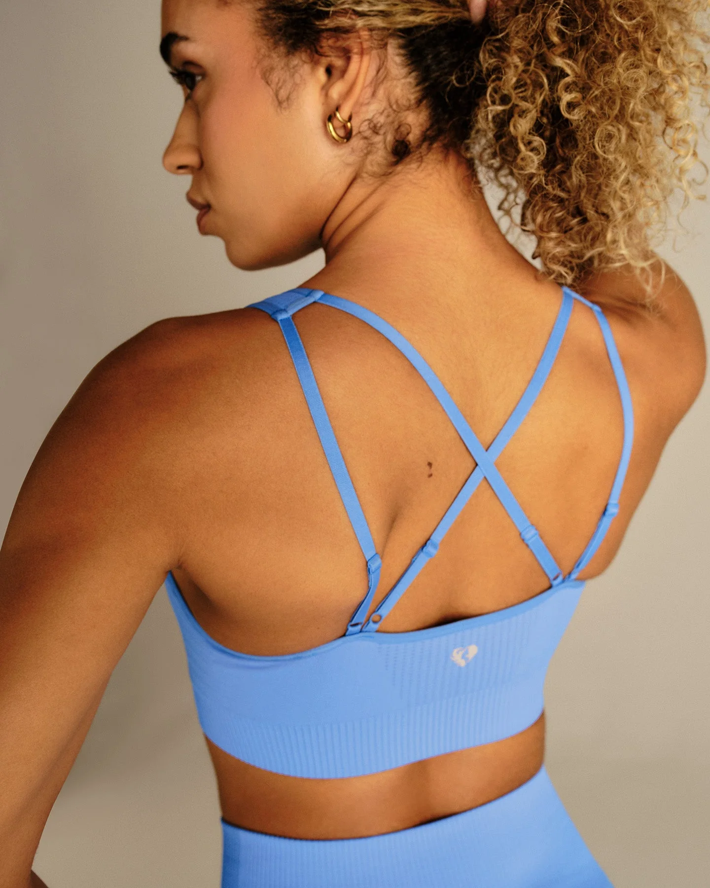 Power Adjustable Sports Bra | Chambray Blue - Image 6