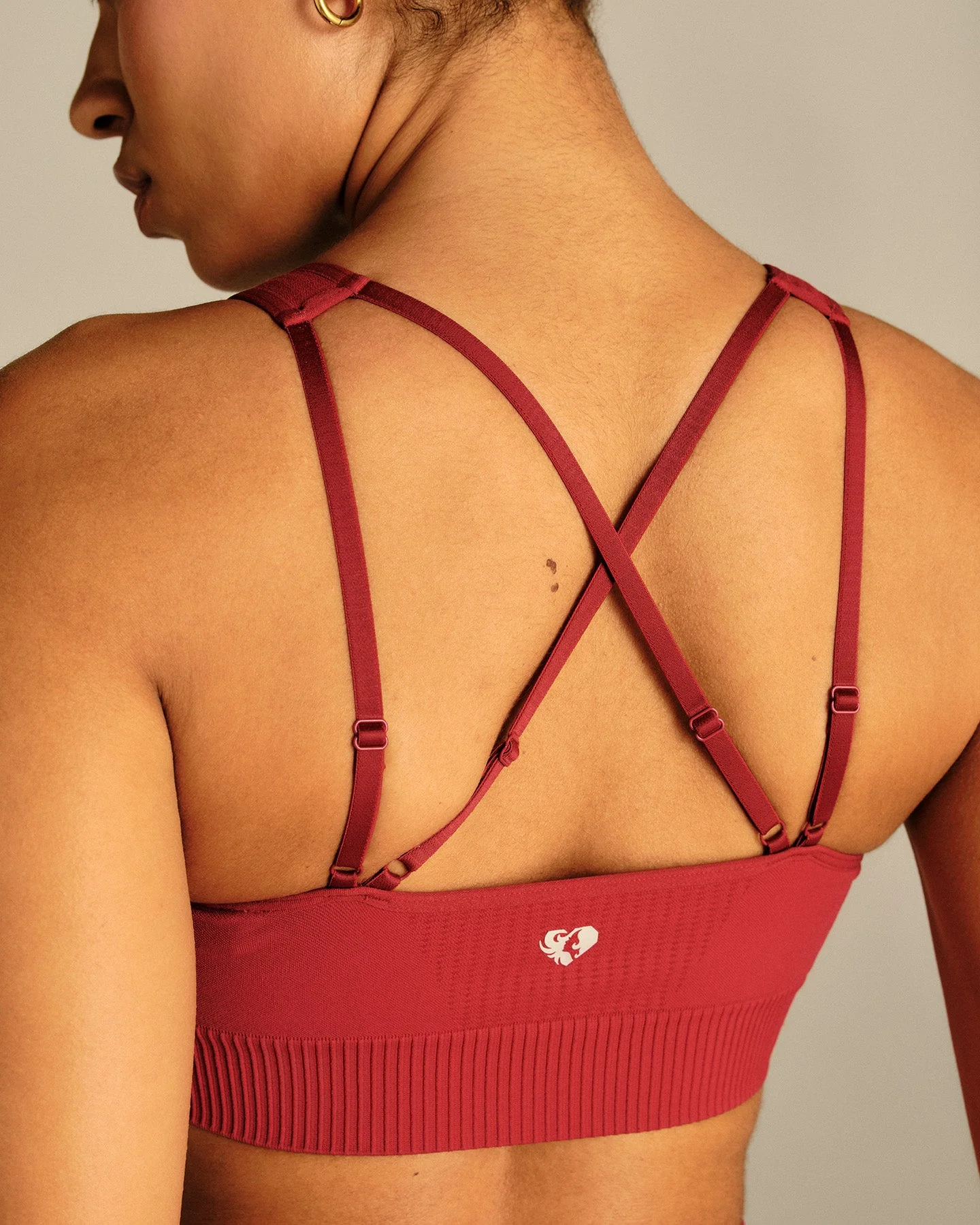 Power Adjustable Sports Bra | True Red - Image 6