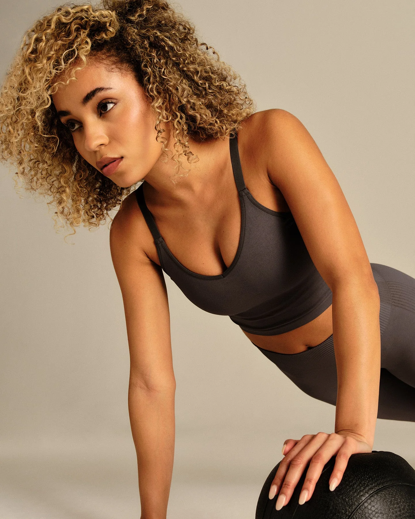 Power Built-In Bra Tank | Slate Grey - Image 2