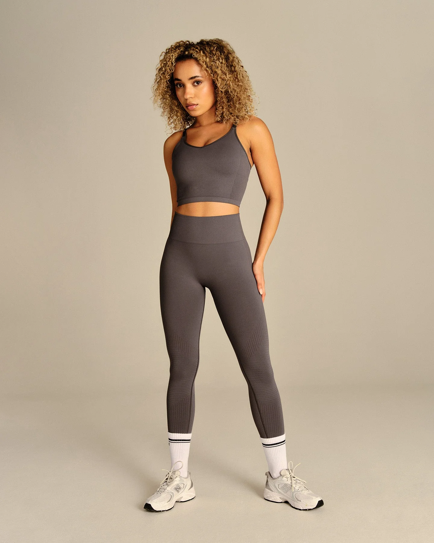Power Built-In Bra Tank | Slate Grey - Image 3