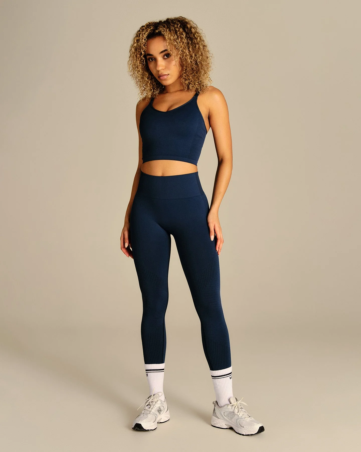 Power Built-In Bra Tank | True Navy - Image 3