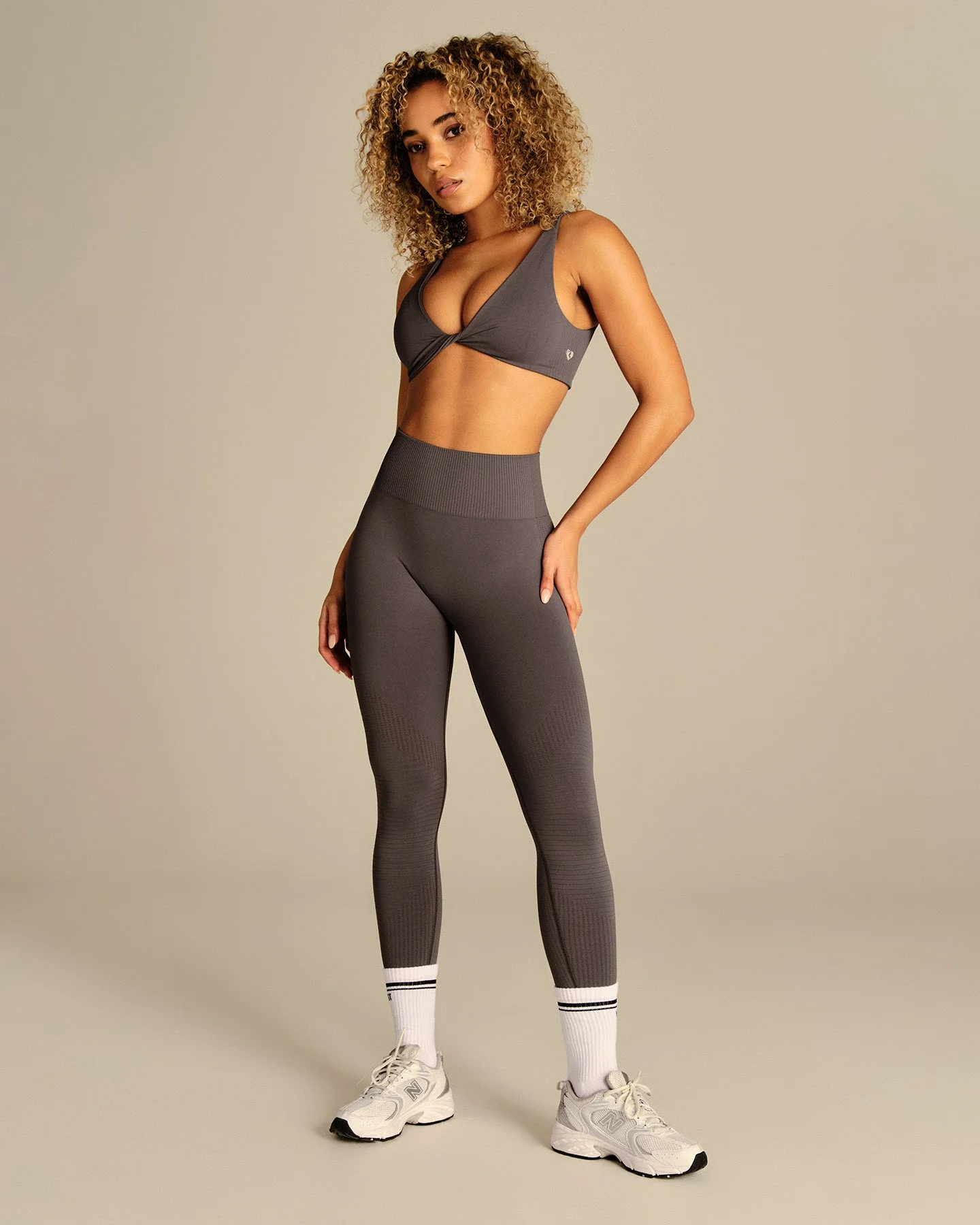 Power Enhanced High Waist Leggings | Slate Grey - Image 6
