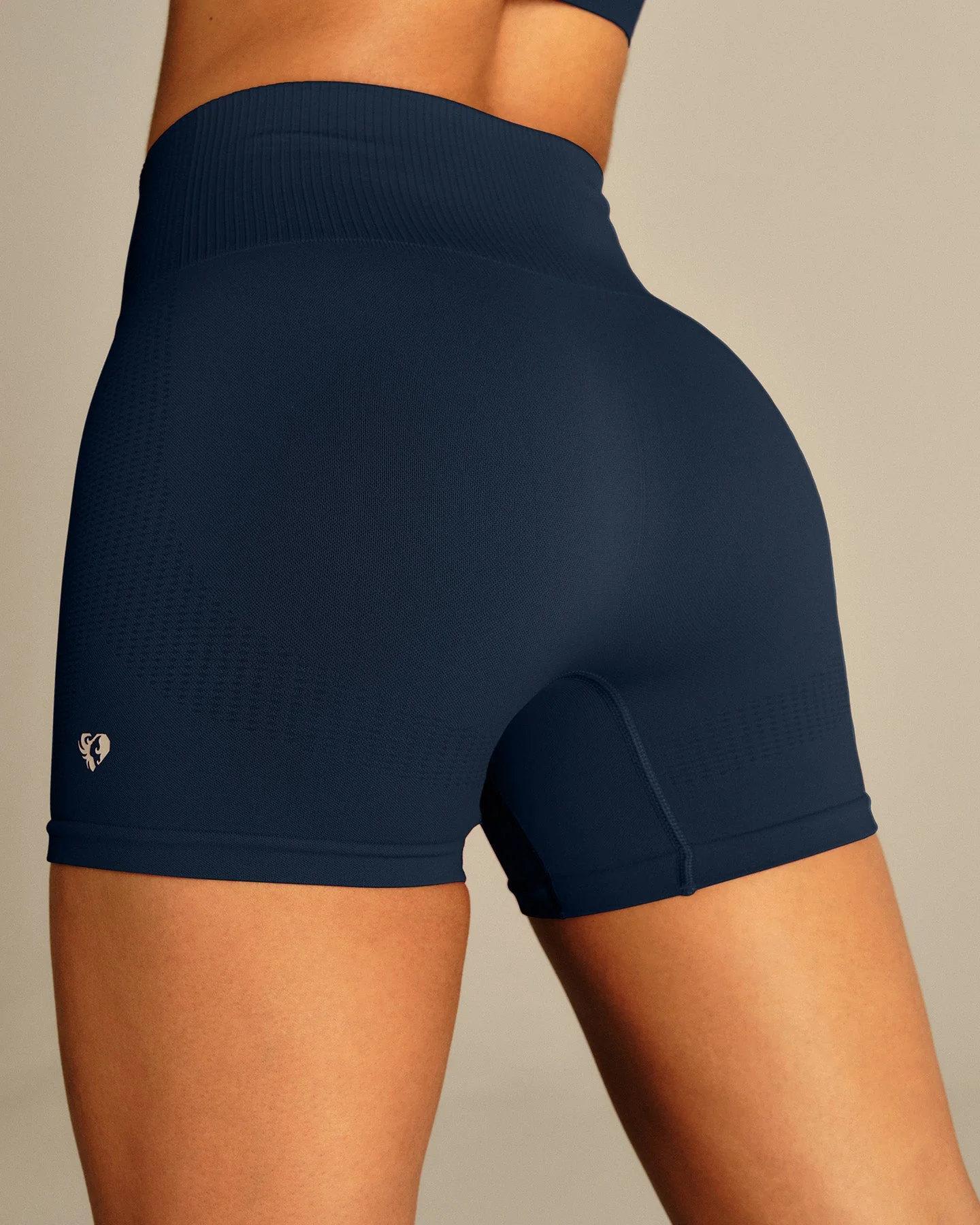 Power Enhanced High Waist Shorts | True Navy - Image 4