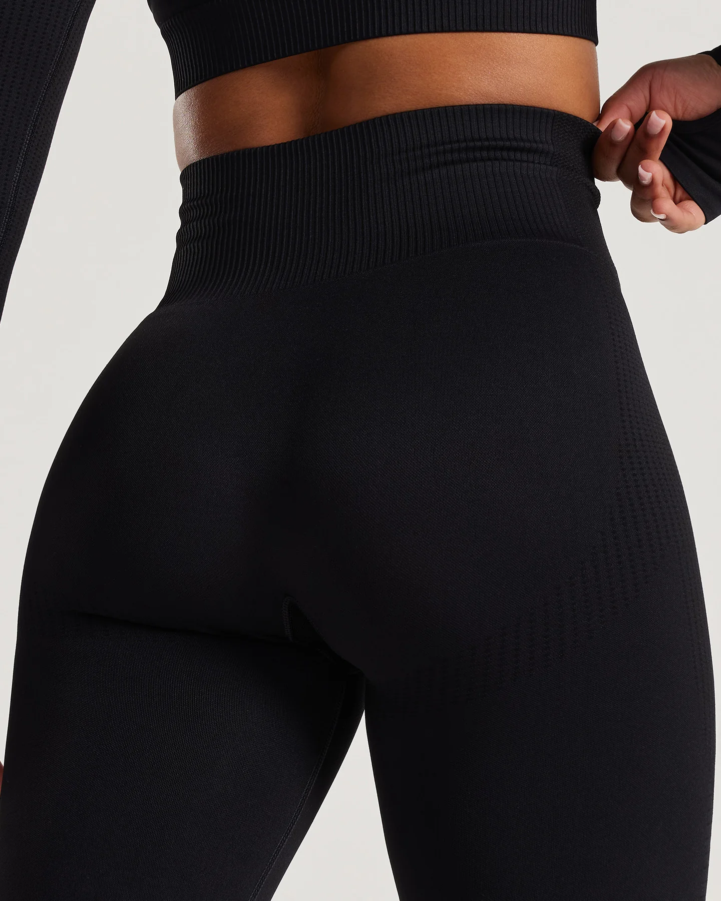 Power High Waist 7/8 Leggings | Black - Image 4