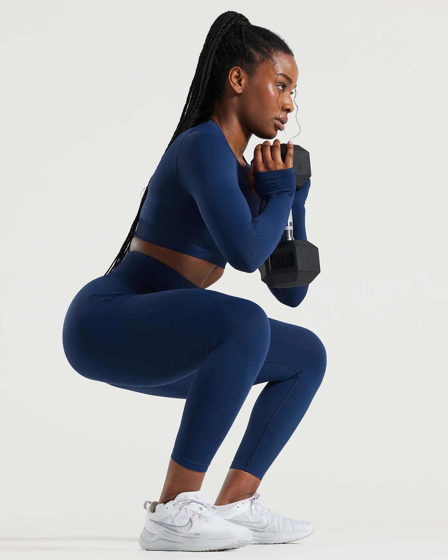 Power High Waist 7/8 Leggings | Sapphire Blue - Image 2