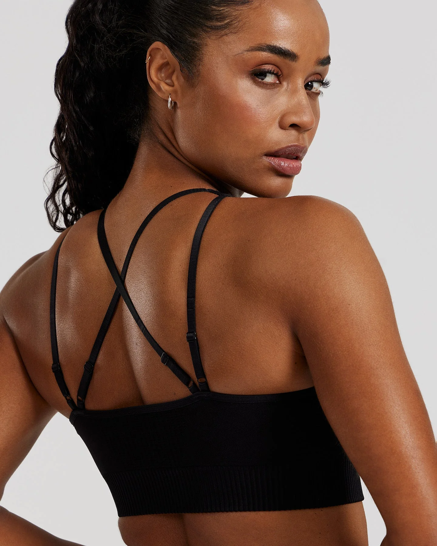 Power Adjustable Sports Bra | Black - Image 2