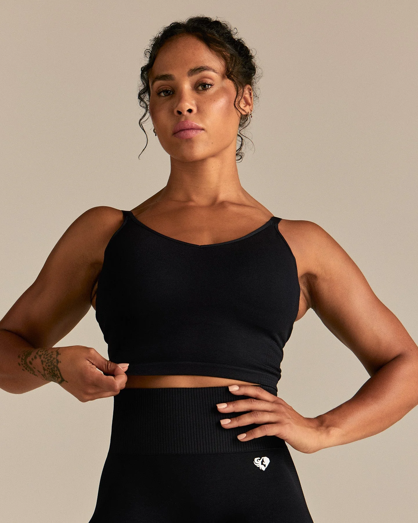 Power Built-In Bra Tank | Black
