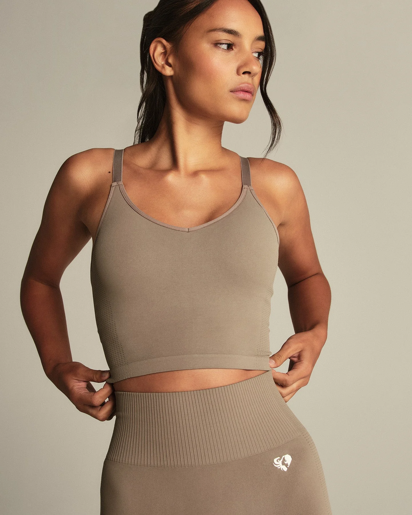Power Built-In Bra Tank | Taupe Grey - Image 6