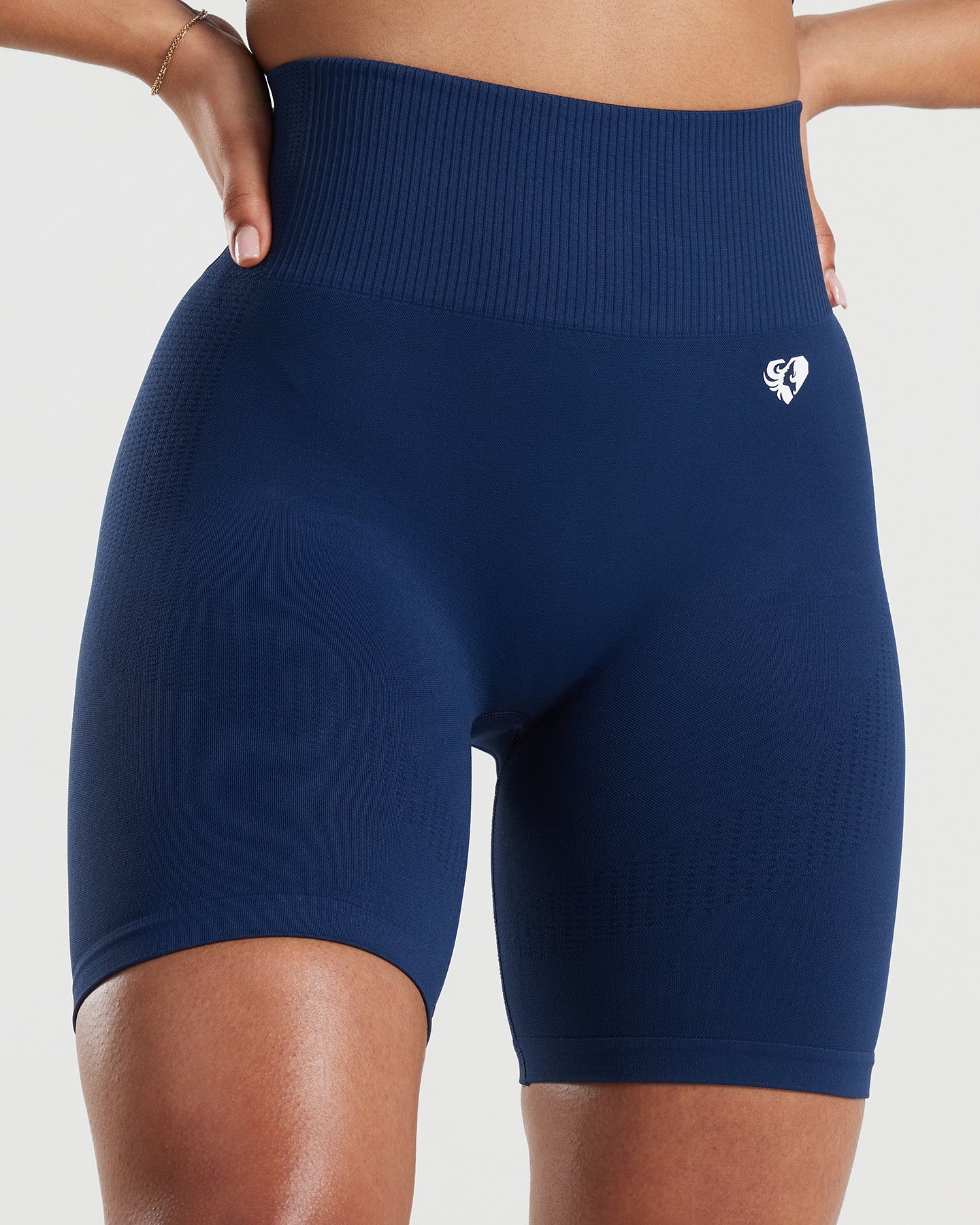 Power High Waist Cycling Shorts | Sapphire Blue - Image 4