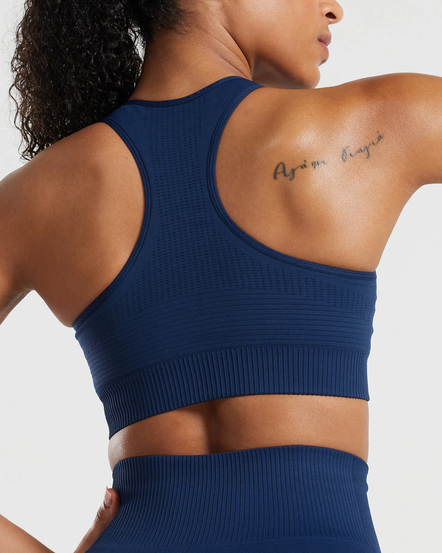 Power High Neck Bra | Sapphire Blue - Image 4