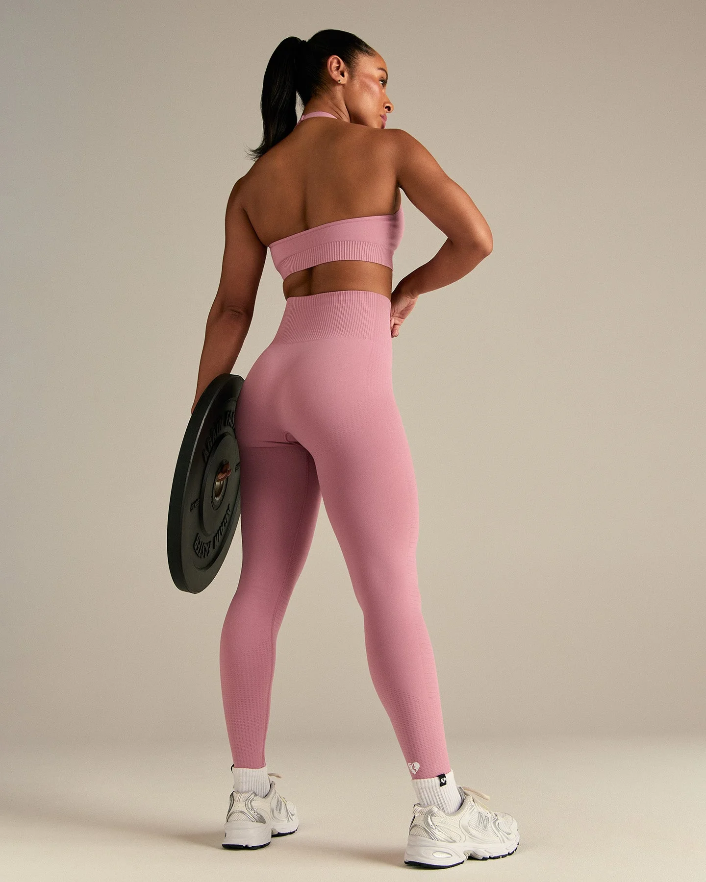 Power High Waist Leggings | Blush Pink - Image 2