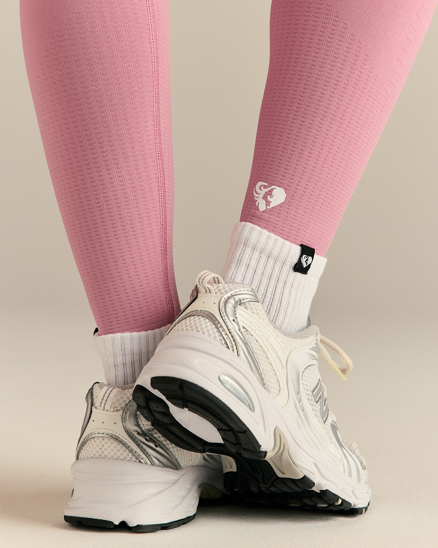 Power High Waist Leggings | Blush Pink - Image 3