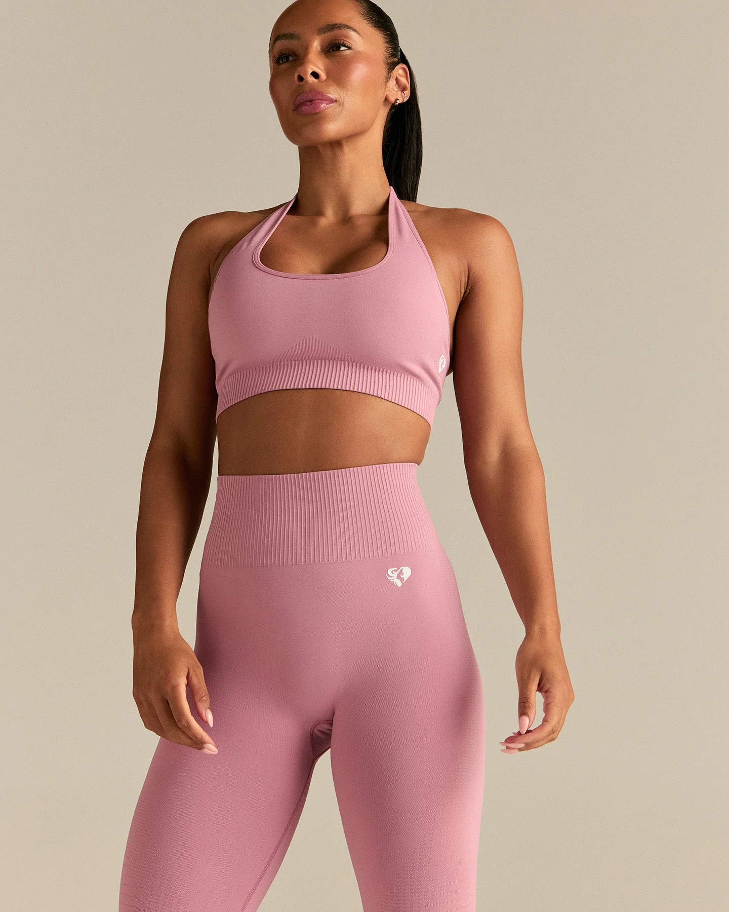 Power High Waist Leggings | Blush Pink - Image 4