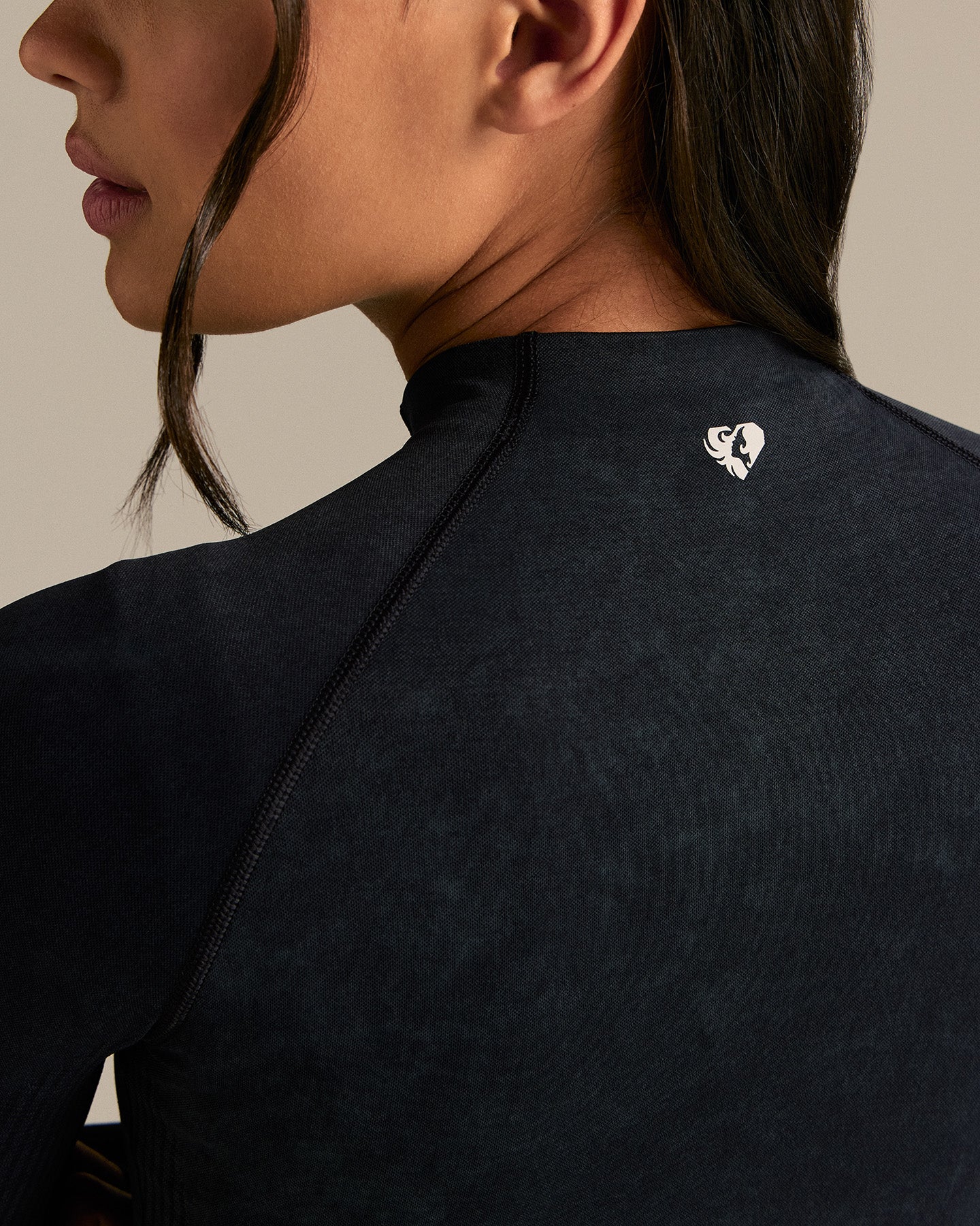 Power Long Sleeve Full Zip Jacket | Washed Black - Image 2
