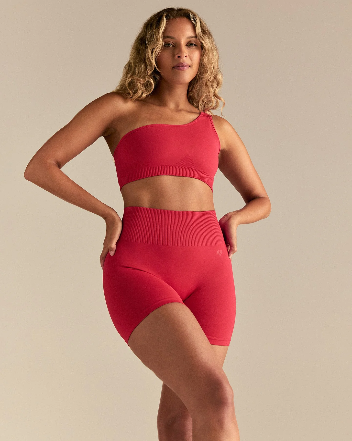 Power One Shoulder Bra | Spicy Red - Image 8