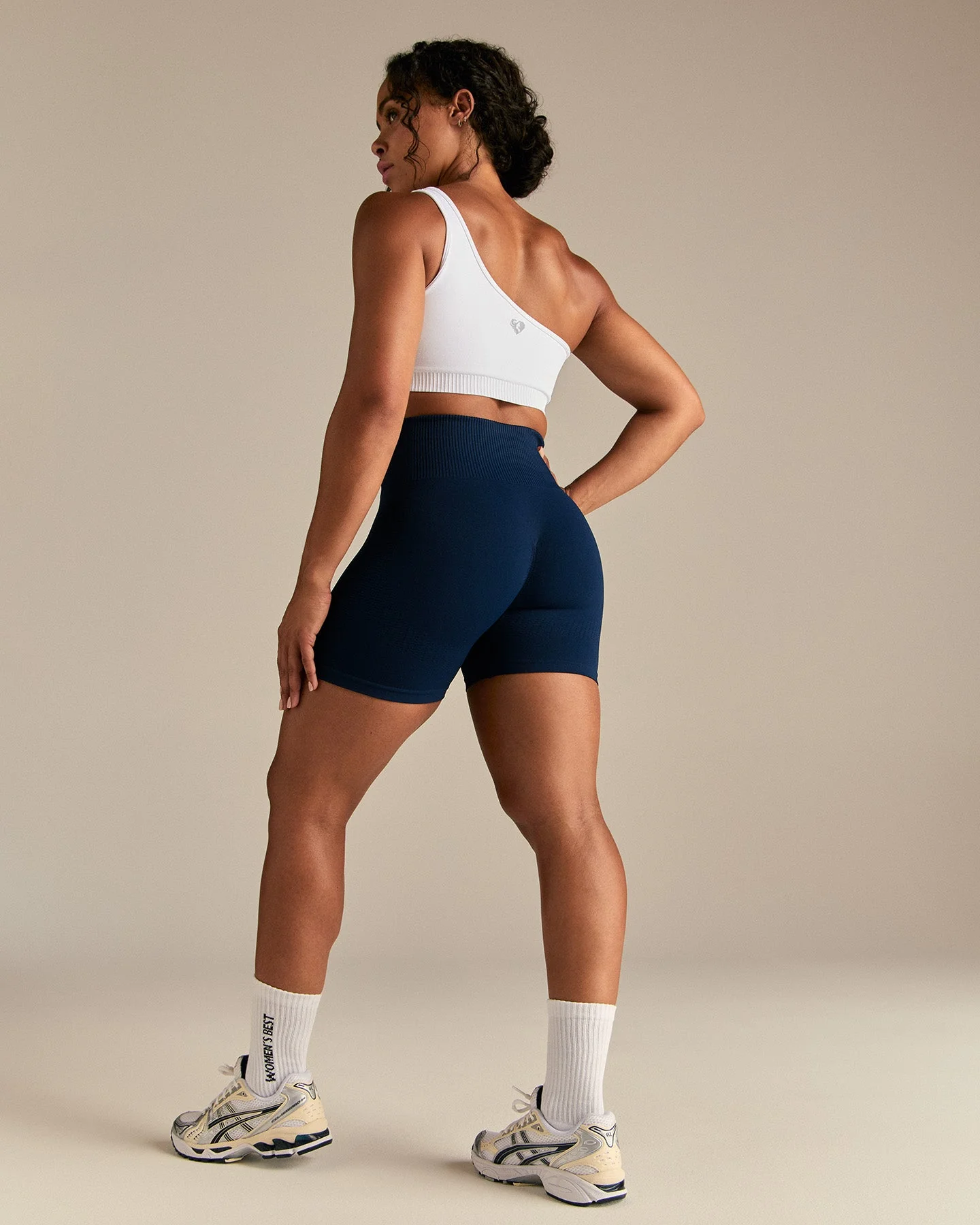 Power One Shoulder Bra | White - Image 7