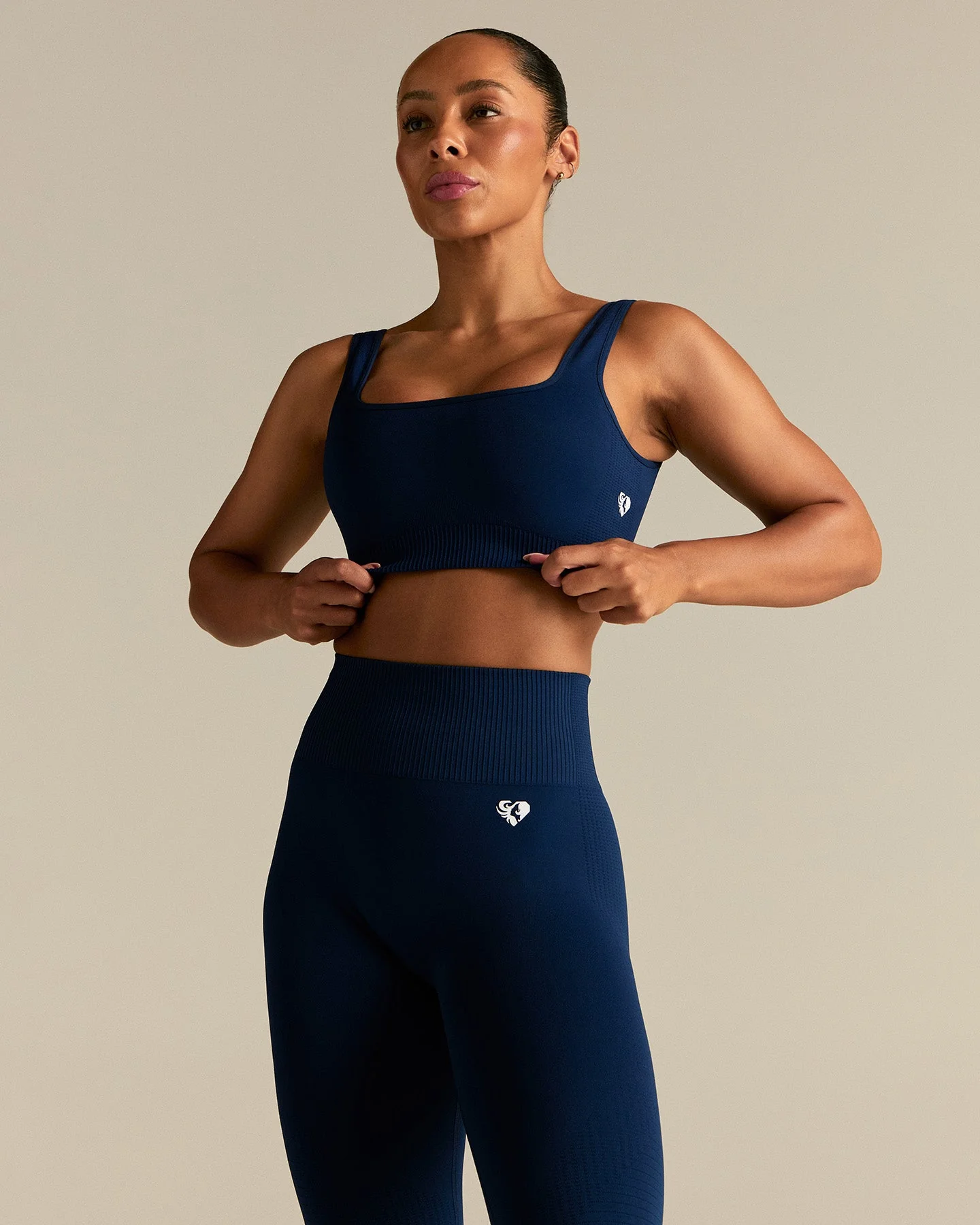 Power Open Back Mini Bra | Sapphire Blue - Image 8