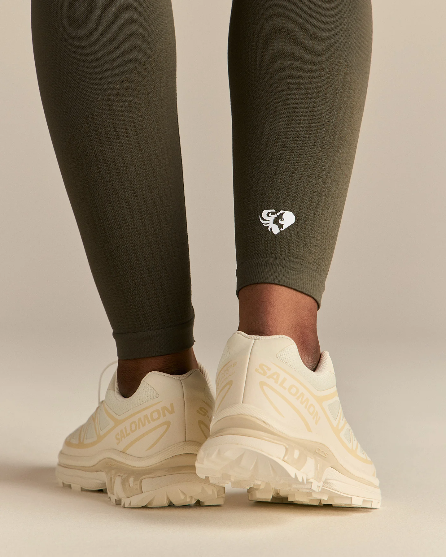 Power High Waist Scrunch Leggings | Dark Olive - Image 6
