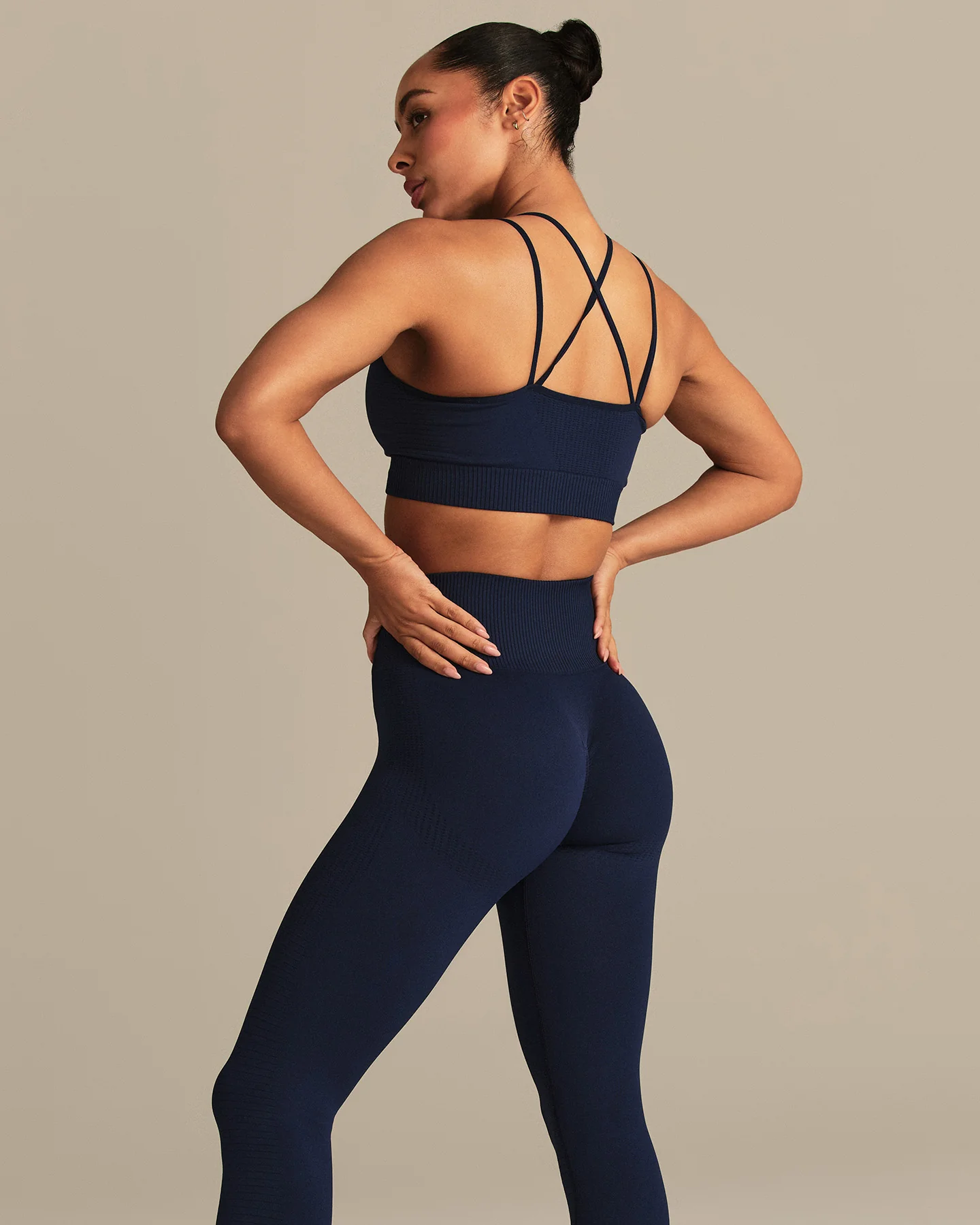 Power High Waist Scrunch Leggings | Sapphire Blue - Image 6