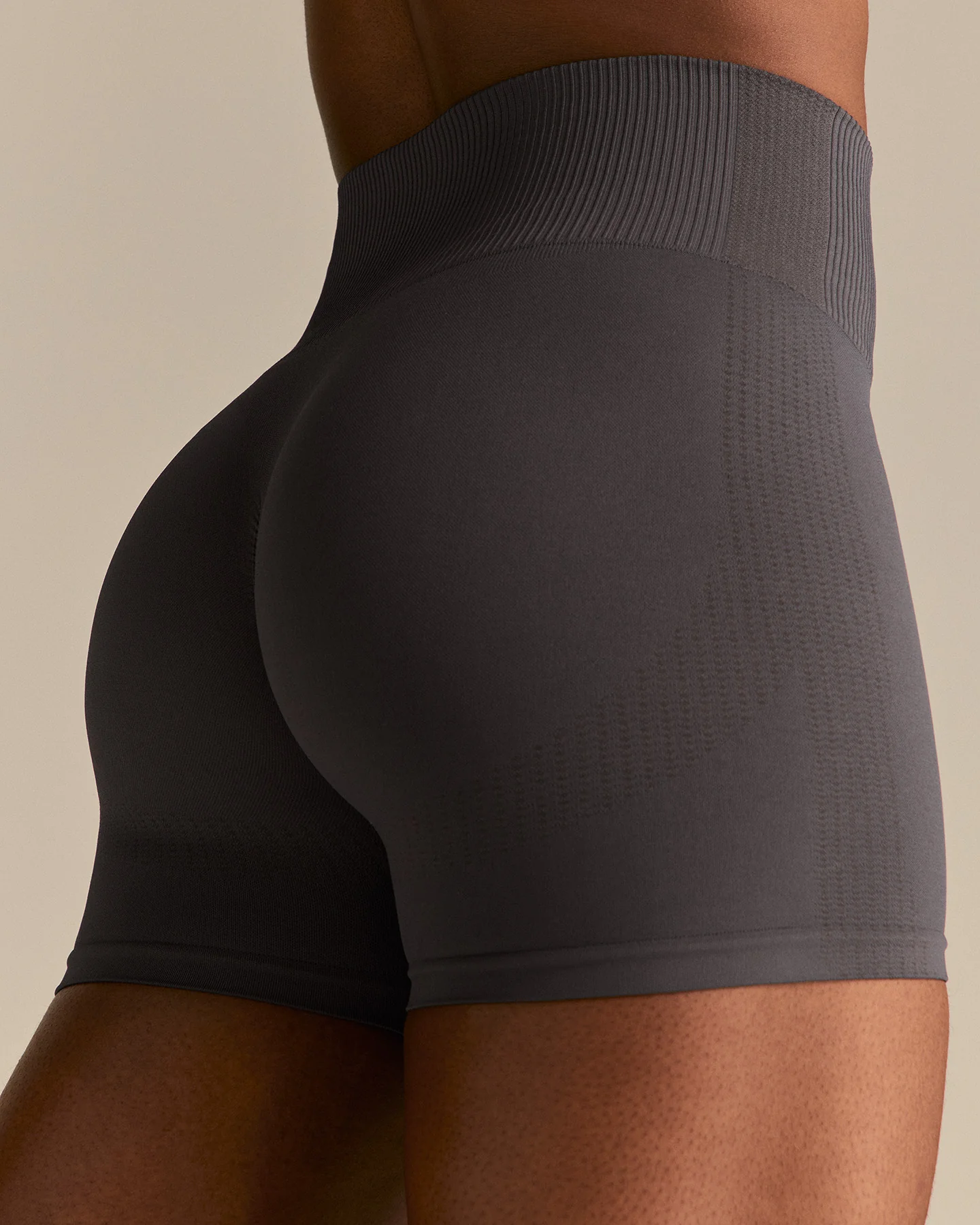 Power High Waist Scrunch Shorts | Graphite - Image 6