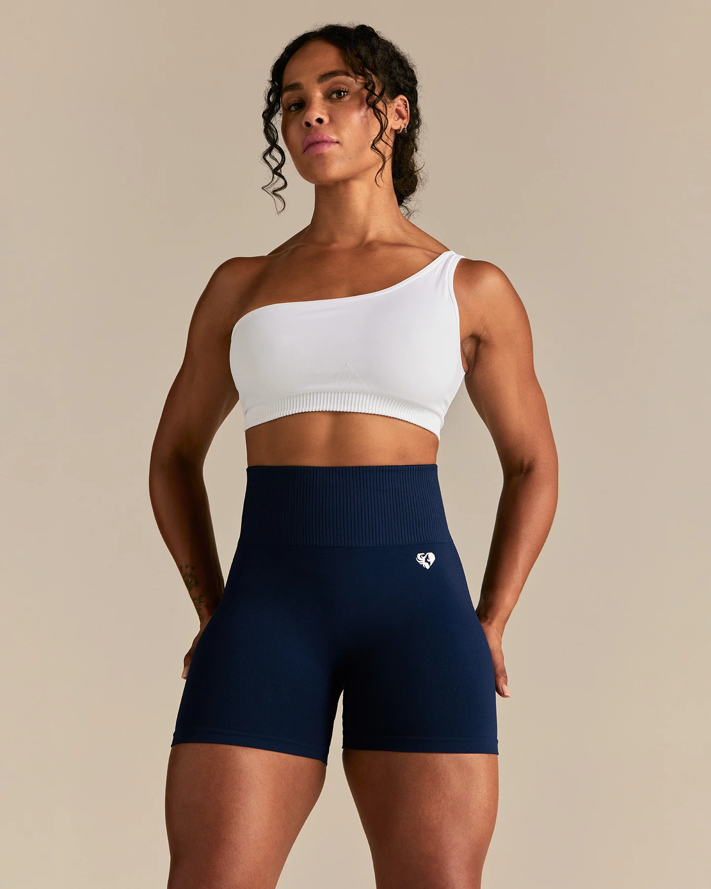 Power High Waist Scrunch Shorts | Sapphire Blue - Image 8