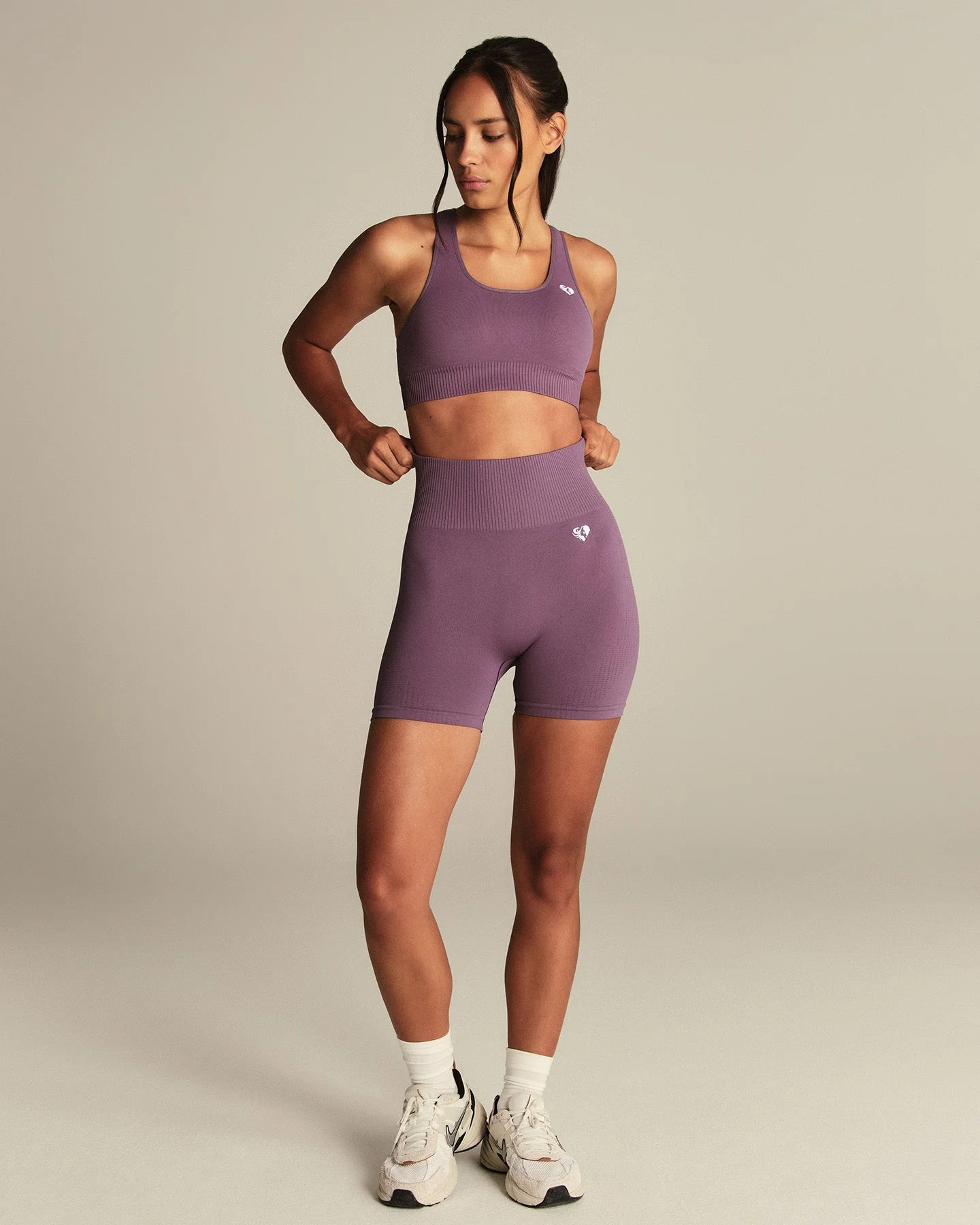 Power High Waist Shorts | Dusk Plum - Image 8