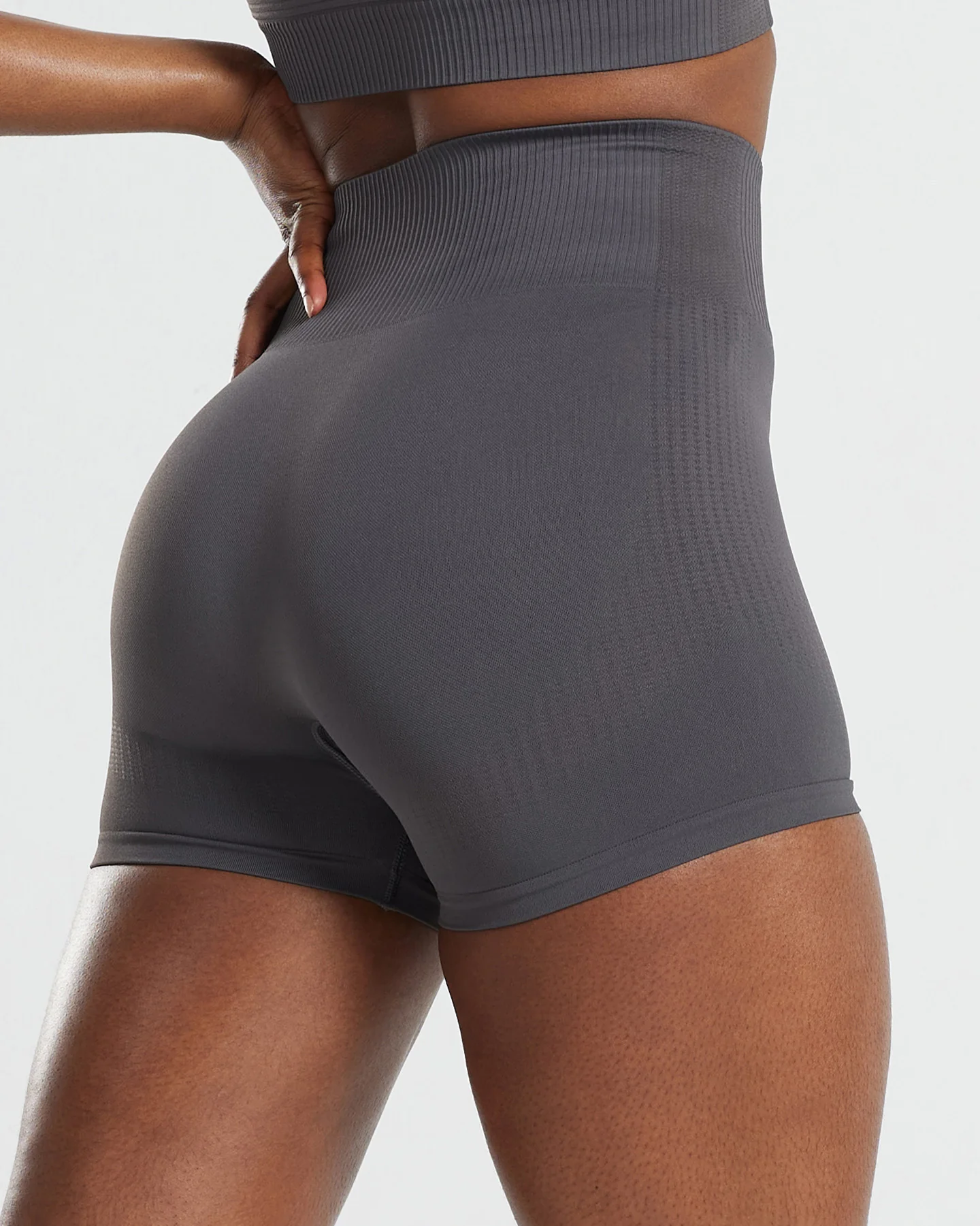 Power High Waist Shorts | Graphite - Image 3