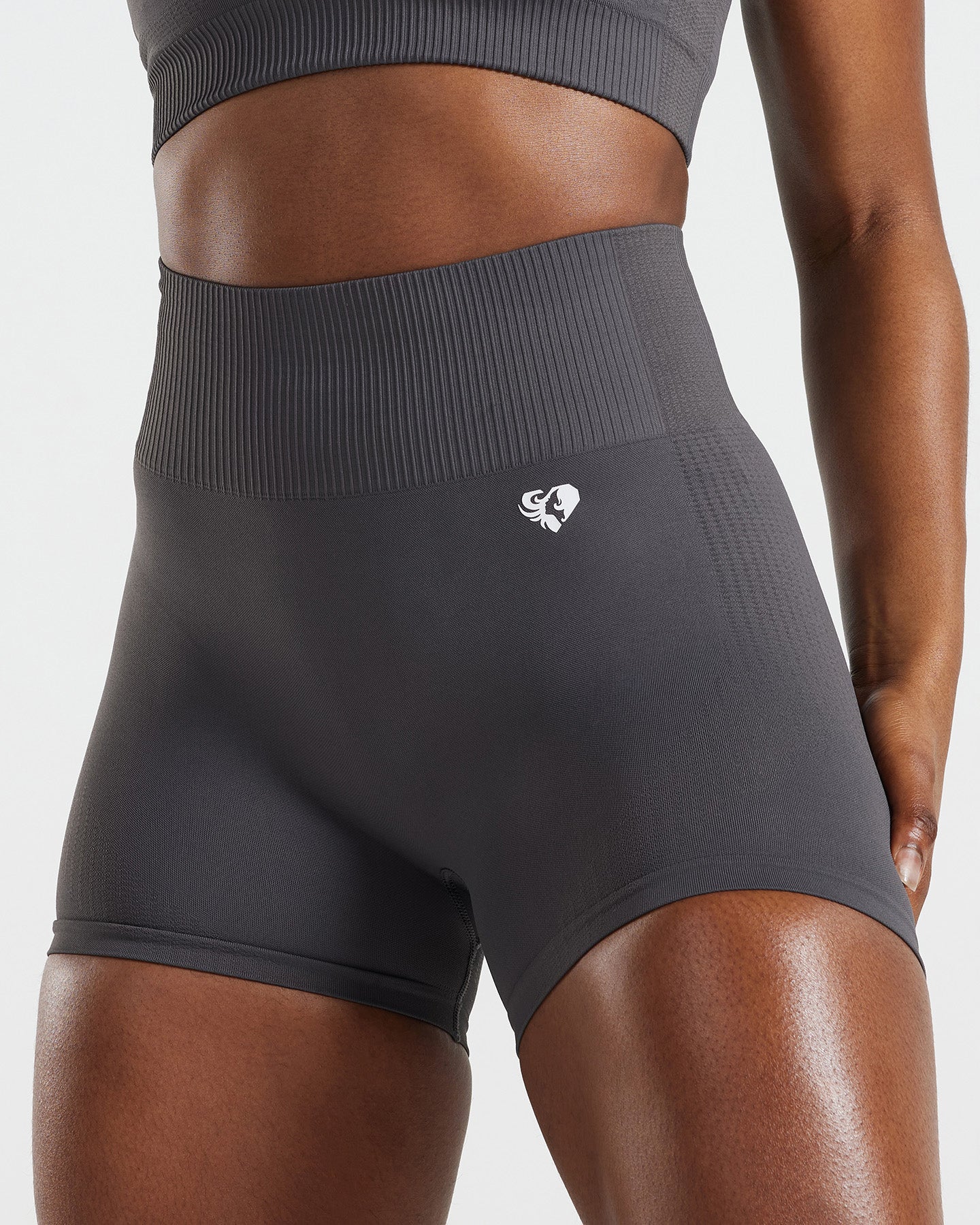 Power High Waist Shorts | Graphite - Image 4