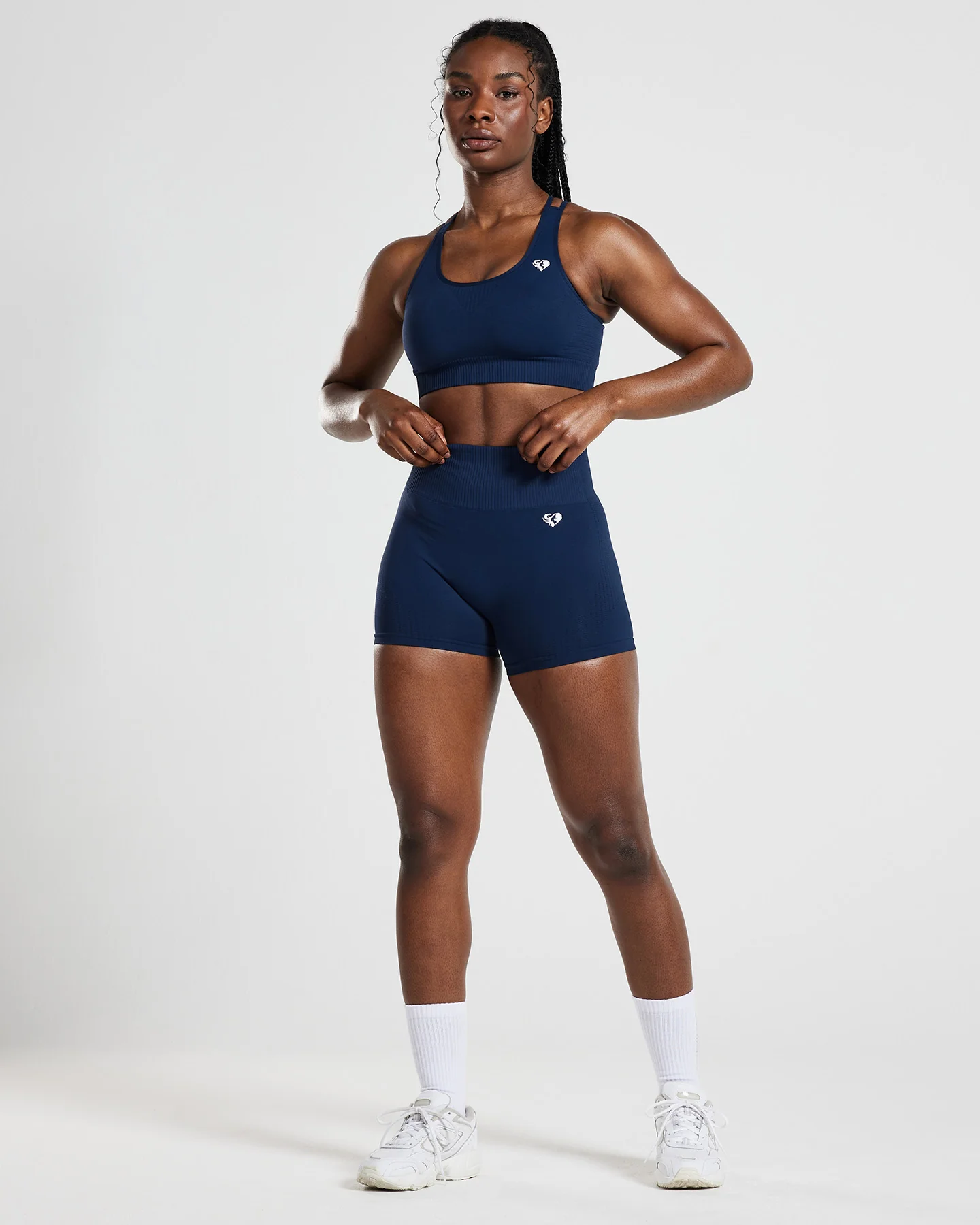 Power High Waist Shorts | Sapphire Blue - Image 6