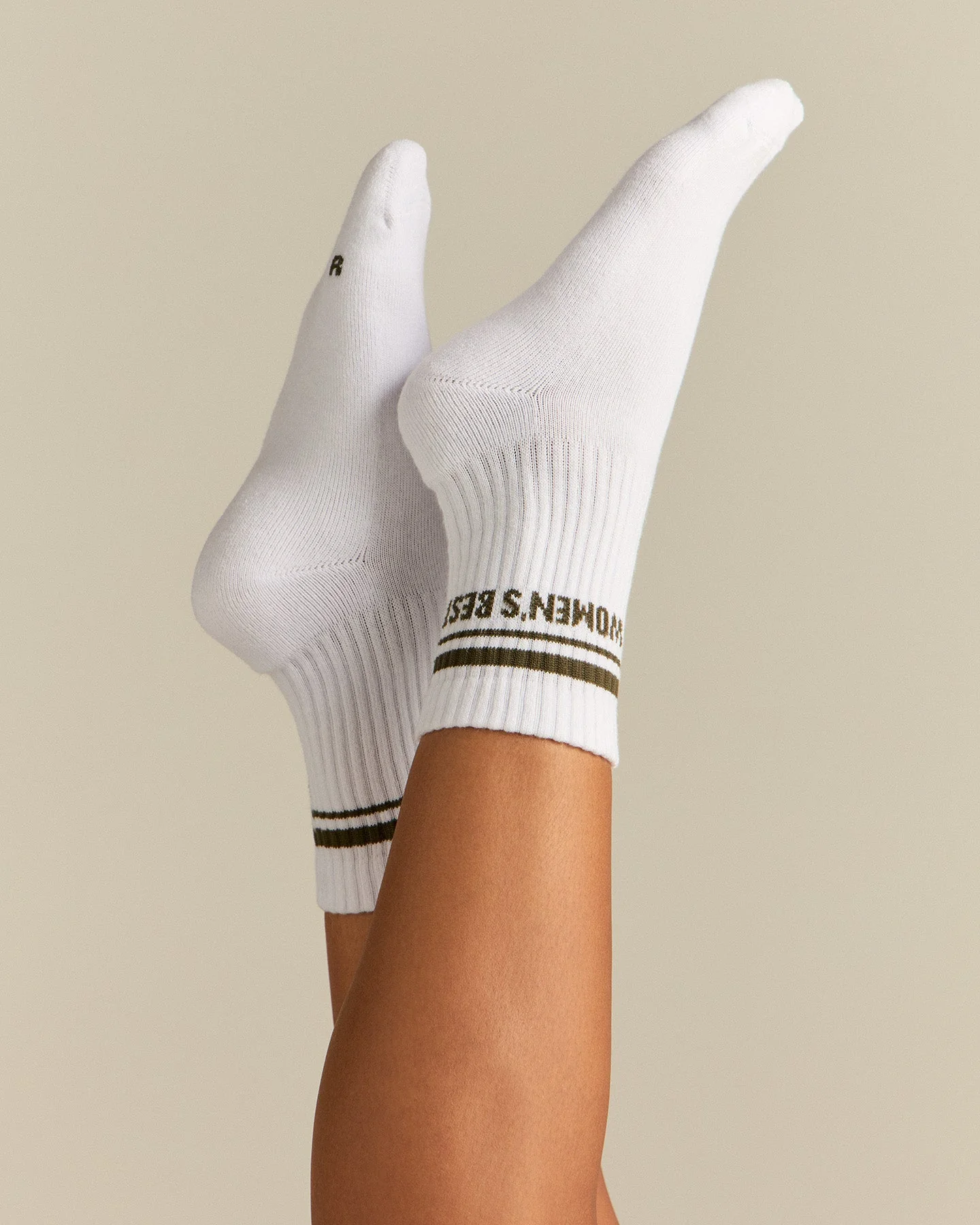 Premium Crew Stripe Socks (3PK) | Black/Dark Olive/Silver Grey - Image 7