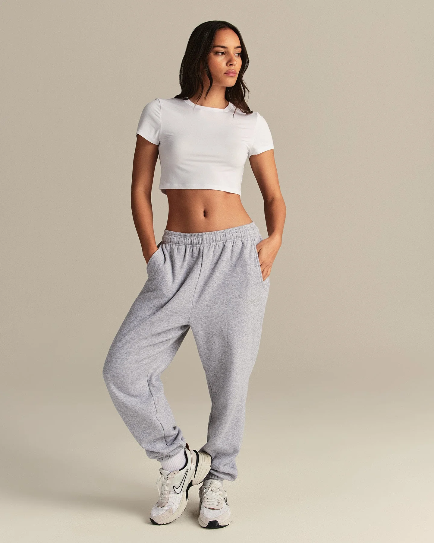 Smooth Contour Cropped Short Sleeve T-Shirt | White - Image 4