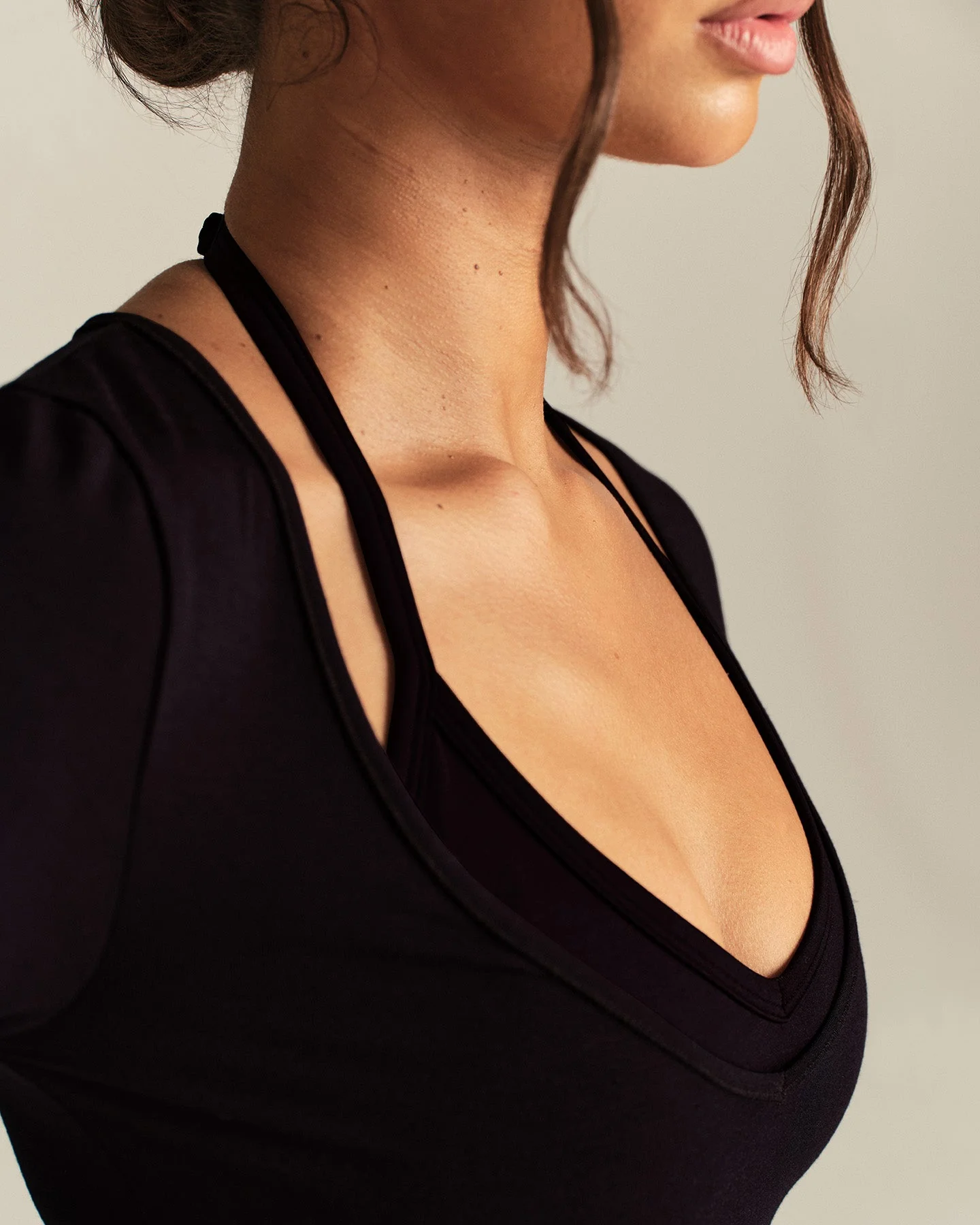 Smooth Contour Long Sleeve Reversible T-Shirt | Black - Image 8