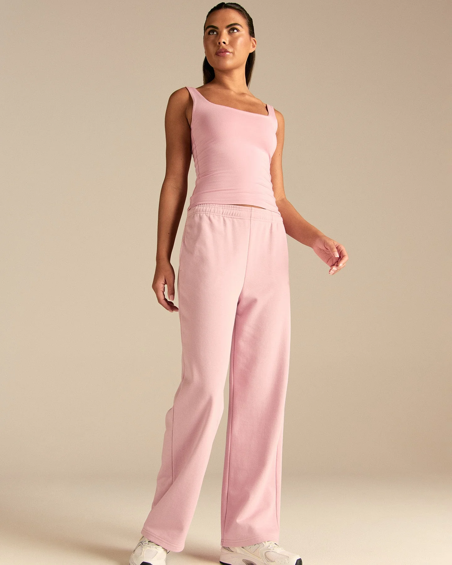 Smooth Contour Midi Square Neck Tank | Sweet Pink - Image 3